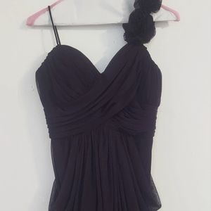 Purple dress, formal, petite 2